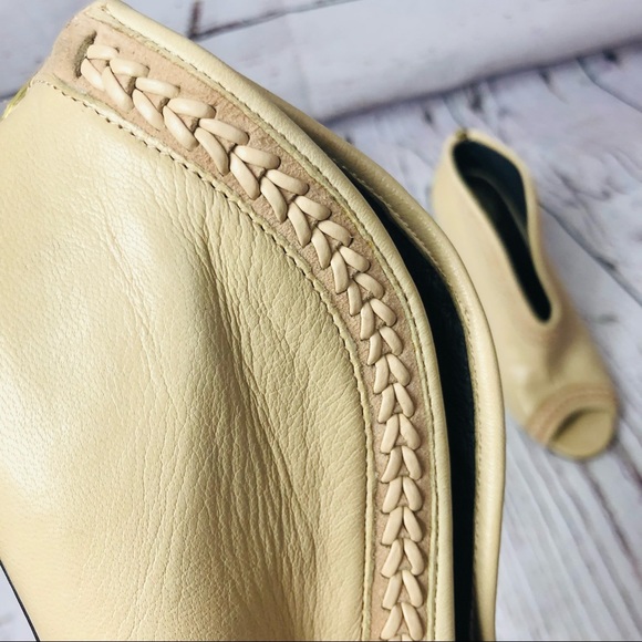 Vince Camuto Leather Peep-Toe Ankle Booties 6 - Picture 5 of 11